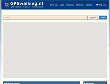 Tablet Screenshot of gpswalking.nl